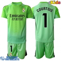 Real Madrid Thibaut Courtois #1 Goalkeeper Replica Away Minikit 2025-26 Short Sleeve (+ pants)